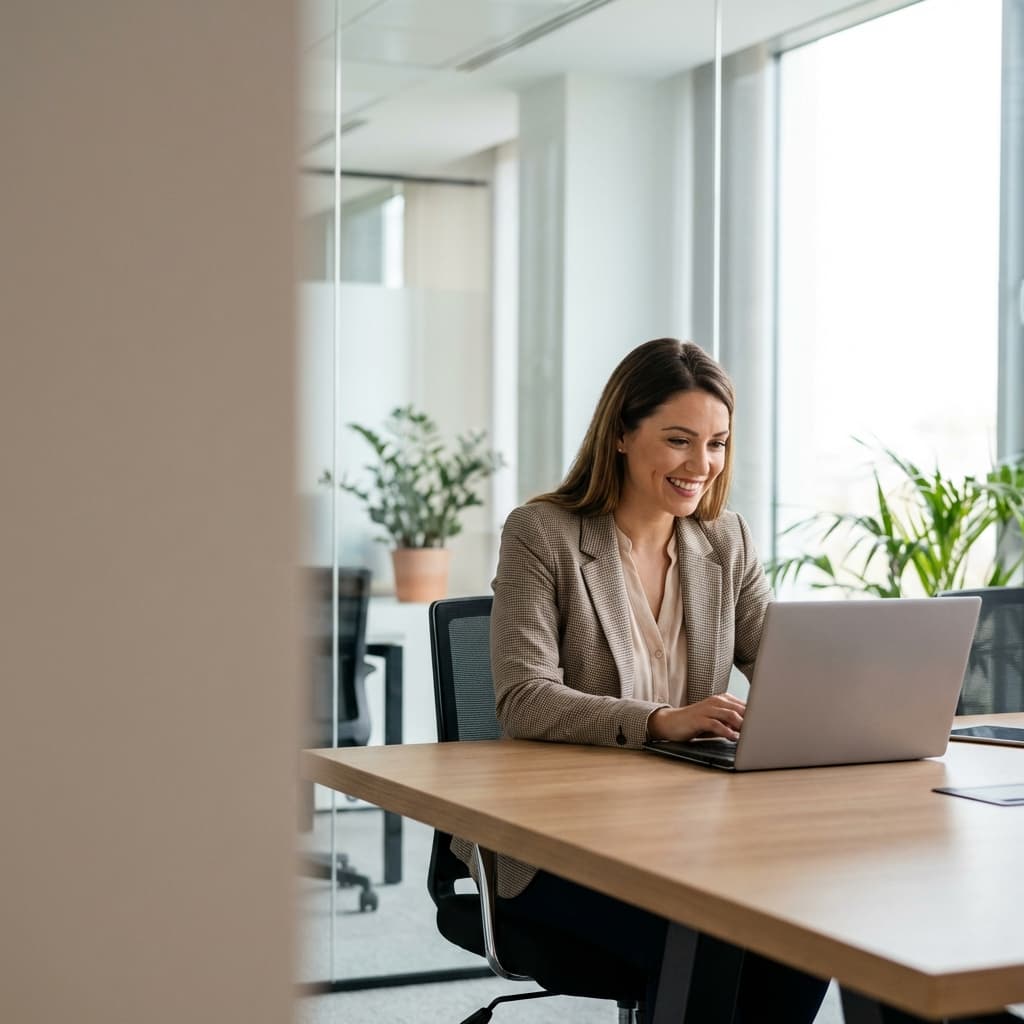 Office worker background